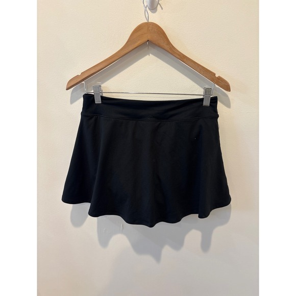 Nike Dri Fit Tennis Skirt Black Standard Fit Athletic Skort Size M - Picture 4 of 6